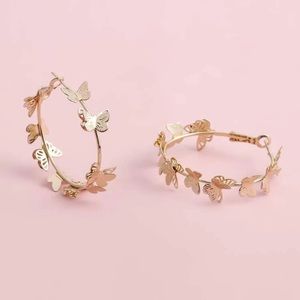 🌸5 for $20🌸Gorgeous Butterfly Hoop Earrings